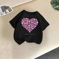thumbnail image 2 of T-Shirts Graphiques pour Fille T-Shirts Mignons Imprimés Manches Courtes Col Rond T-Shirt d'Été Hauts, 2 of 5