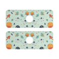 thumbnail image 7 of Yayeee Faucet Mat for Kitchen Sink 14.7" Diatomite Long Splash Guard Pad, Space Patterns, 2 Pack, 7 of 7