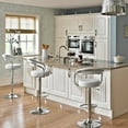 thumbnail image 5 of Zool Contemporary Adjustable Faux Leather Barstool - Vanille White, 5 of 7