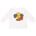 thumbnail image 3 of Inktastic Number Three Race Car Boys or Girls Long Sleeve Toddler T-Shirt, 3 of 5