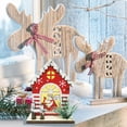 thumbnail image 4 of Xihbxyly La Mejor Oferta Manuscritos de Madera, Navidad, Madera, Casita, Cabaña, Adorno, Navideñas Decorativas, 4 of 6