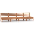 thumbnail image 1 of vidaXL Garden Middle Sofas 4 pcs Honey Brown Solid Pinewood, 1 of 1