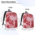thumbnail image 3 of Yiaed Striped Meat Print Backpack, Premium Laptop Backpack, Travel Backpack for Women, Lightweight Backpacks, Comfortable Back Pack-Small, 3 of 5