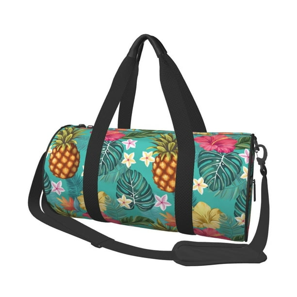 Easygdp Pineapple Bolsa de Viaje, Bolsa de Mano, Bolsa de Gimnasio, Bolsa de Equipaje para Viaje