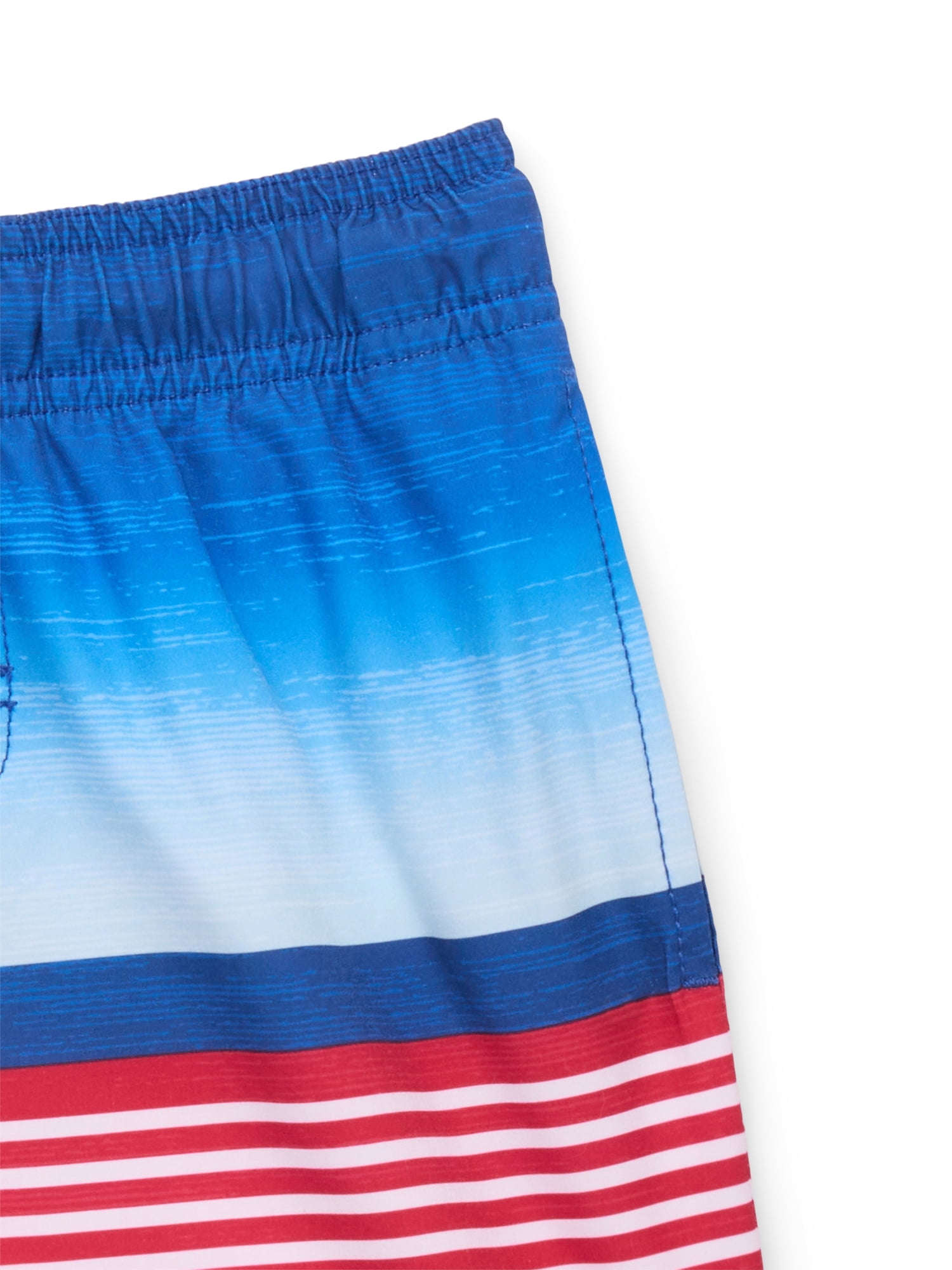 Wonder Nation Boys Quick Dry Stretch Swim Trunks with UPF 50+, Sizes 4-18 & Husky