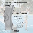 thumbnail image 3 of THERMO™ Circulation Knee Sleeve, Natural Semiconductor Infrared Healing Knee Brace, Superior to Compression, Support Style w/Double Support Stay, Medium, 3 of 18