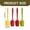 Multicolor1, variant on Silicone Spoon Spatula Set of 4 - Heat Resistant Non-Stick Rubber Spatula Spoon,Durable Flexible Seamless Silicone Kitchen Scraper Utensil for Home Kitchen Mixing,Baking,Cooking(Multicolor1,8.2x1.7")
