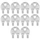 thumbnail image 1 of 10pcs 5/16 Inch M8 Stainless Steel Wire Rope Cable Clip Clamp U Bolt Saddle Fastener, 1 of 5