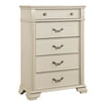 thumbnail image 3 of Furniture of America Rendy Adult Traditional 5-Drawer Vertical Dresser, White, 3 of 7