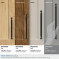 thumbnail image 3 of Amerock Collet 12-5/8 inch (320mm) Center-to-Center Matte Black Cabinet Pull, 3 of 6