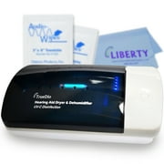 Truedio Automatic Hearing Aid Dryer & Dehumidifier - Double UV-C Light - Dehumidifier for Hearing Aids and Hearing Devices - Includes Free Audiowipes Towelettes for Additional Hearing Aid Cleaning
