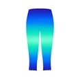 thumbnail image 5 of Summer Savings Clearance! Titcea Yoga Pants Women High Waisted Slim Gradient Dyeing Printed Wavy Leggings Hawaiian Beach Holiday Summer Casual Joggers ,Gifts for Mom/Her, 5 of 5