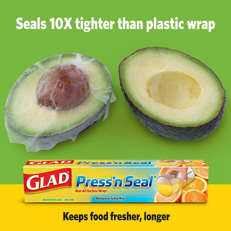 Glad Press'n Seal Plastic Food Wrap, 100 sq ft Roll - Yahoo Shopping