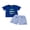 Navy Blue, variant on BemeyourBBs 2Pcs Toddler Baby Boy Summer Clothes Infant Baby Boys Fishing Outfits Short Sleeve Fish Embroidery T-Shirt Striped Pockets Shorts Set Toddler Baby Boys Summer Outfit