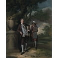 thumbnail image 3 of John Hamilton Mortimer 15x18 Black Modern Framed Museum Art Print Titled - A Young Man with His Indian Servant Holding a Portfolio (ca. 1765), 3 of 5