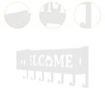 thumbnail image 6 of Tongina Key Organizer Hanger Rack Key Holder with 7 Hooks Welcome Word Living Room Mudroom Office Key Wall Mount Holder , white, 6 of 8