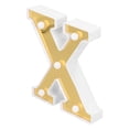 thumbnail image 1 of Iluminación nocturna, lámpara en forma de X, decoración única para bodas en inglés, luz con alfabeto diseñada para precisión, 1 of 12