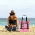 thumbnail image 3 of Pretty Comy 2-in-1 Mesh Beach Tote Bag with Detachable Insulated Cooler Bag, Large Capacity Tote Bag Beach Gear Beach Essentials Bag Pool Bag for Women, 3 of 10