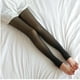 thumbnail image 1 of Leggings de otoño e invierno para mujer, azafata, pantalones de una pieza con forro polar gris, pantimedias transparentes, carne falsa transparente, ropa exterior de otoño e invierno, 1 of 1