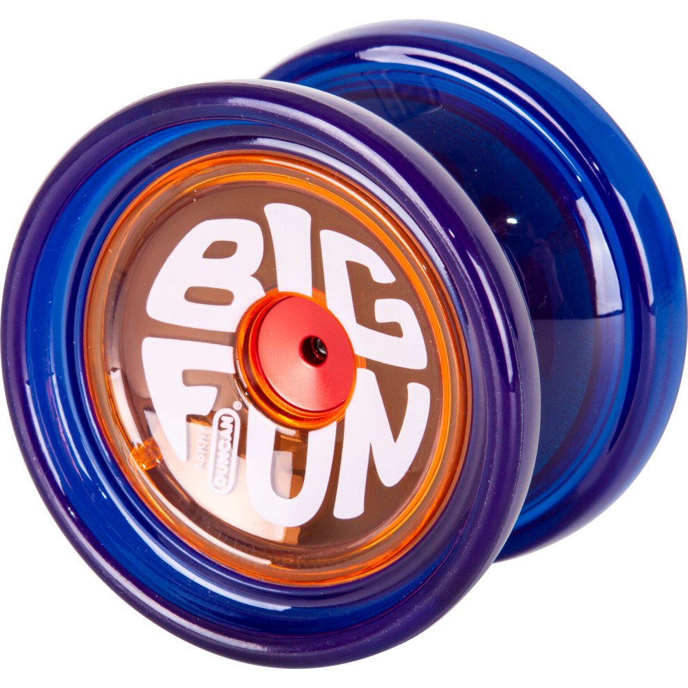 Duncan Big Fun Yo Yo Fingerspin Ready, Long Spin Time (Translucent