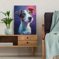 thumbnail image 5 of Jack Russell Terrier Expressive Portrait Canvas Print Wall Art for Living Room Bedroom Cafe Decor, 5 of 8