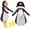 White, variant on Kid's Penguin 3-Piece Matching Set Long Sleeve Jumpsuit Hat Foot Covers Funny Trick-or-Treat Dress Up Outfit