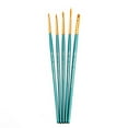 thumbnail image 2 of Royal & Langnickel - 5pc Gold Taklon Round Variety Artist Paint Brushes  | RSET-9197 |, 2 of 9