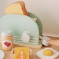 thumbnail image 2 of New Wooden Pretend Role Play House Kitchen Toy For Children Simulation Bread Machine Baby Classic Kid Educational  Set, 2 of 6