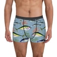 thumbnail image 1 of Balery Various Wild Sea Fish Calzoncillos bóxer para hombre, ropa interior de algodón suave y transpirable con cinturilla de nailon-XX-Large, 1 of 5