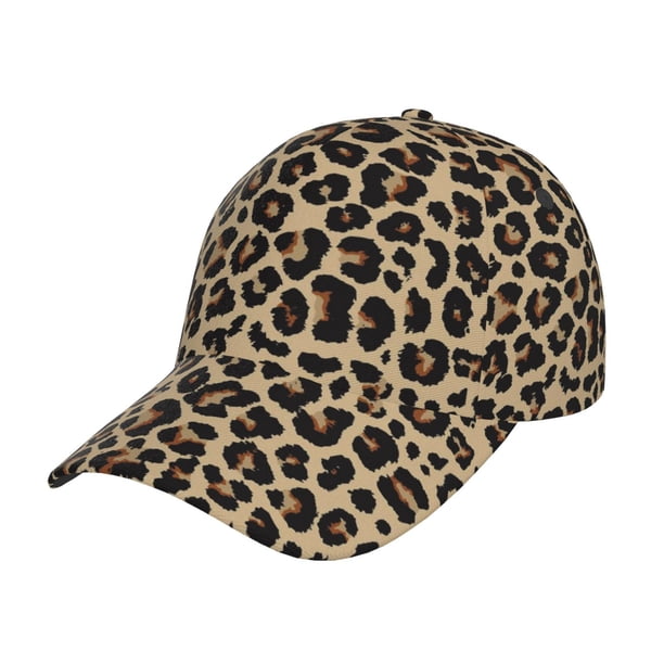 Balery Leopard Print-1 Gorra de béisbol de tamaño ajustable para correr, entrenar y actividades al aire libre. Gorra de papá para todas las estaciones.