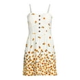 thumbnail image 3 of No Boundaries Juniors' Strapless Button Front Dress, 3 of 5