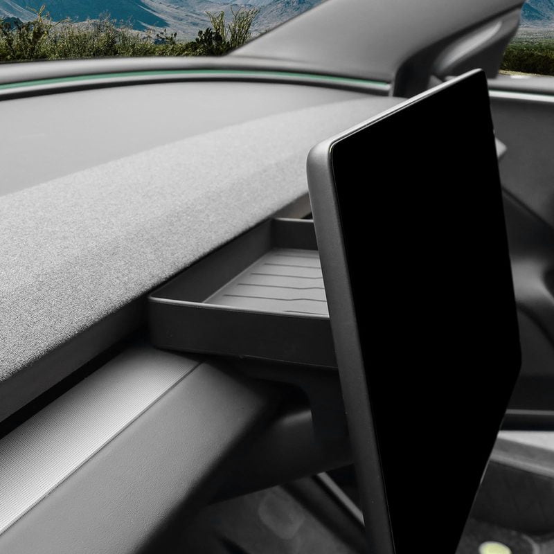 For Tesla Model Y Juniper 2025 Model 3 Highland 2024 Centre Console Organiser Storage Box Behind Screen Storage Box Dashboard Hi