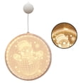 thumbnail image 3 of Maoww 3D Hanging Light LED String Lamp Lighting Decoration Christmas Light for Home Bedroom Room Snowman, 3 of 6