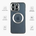 thumbnail image 3 of For Apple iPhone 14 Pro Clear Case Slim Plating Mag Safe Magnetic Cover, 3 of 4