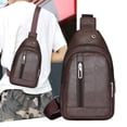 thumbnail image 2 of Lilixerw Canvas Sling Bag - Small Crossbody Backpack Shoulder Casual Daypack Rucksack for Men Women, 2 of 6