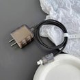 thumbnail image 2 of iPhone 18W/20W Cable Protector, Classic USB-C Charger, Black Charging Cable Protector, Clear Wave Shape TPU Charging Protective Case, 2 of 7