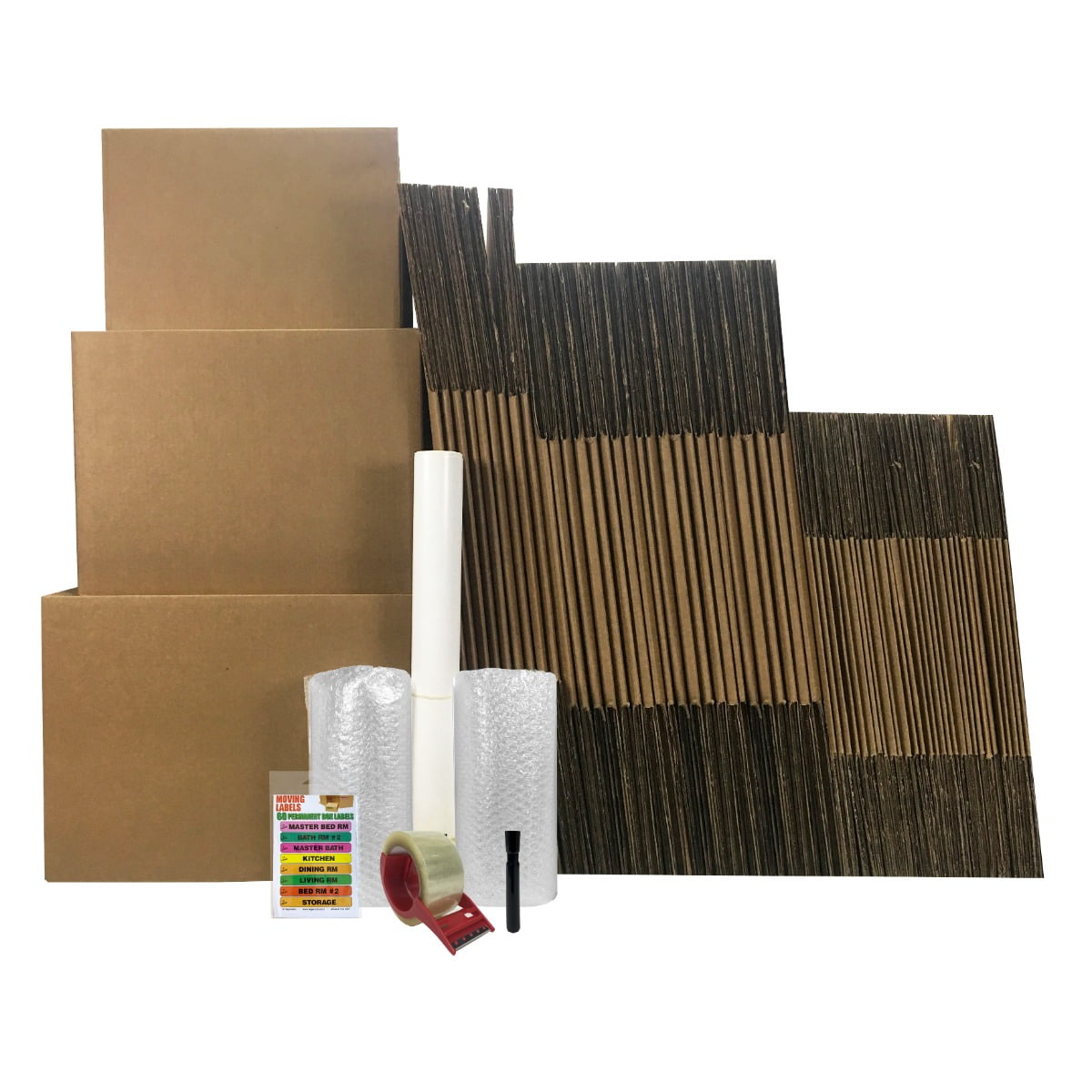 UBmove™ 5 Room Bigger Moving Kit, 50 Boxes, Moving & Packing Supplies