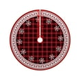 thumbnail image 1 of 35-Inch Fabric Christmas Tree Skirt - Holiday Decoration for Indoor Party, 1 of 6