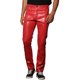 thumbnail image 4 of Pantalones de Cuero PU para Hombre INSPIRE CHIC Estilo Casual con Botones 34 Rojo, 4 of 5