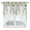Green Pink White, variant on Swag Valance Curtains for Windows, Watercolor Floral Light Filtering Kitchen Curtains, Spring Flowers Leaves Botanical Wood Grain Window Treatment Valances for Living Room, 36x45 - 2 PCS