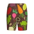 thumbnail image 2 of Lsque Cartoon Vegetables Mens Sleep Pajama Shorts,Short Pajama Pants, Cotton Ultra-Soft Knit-Large, 2 of 9