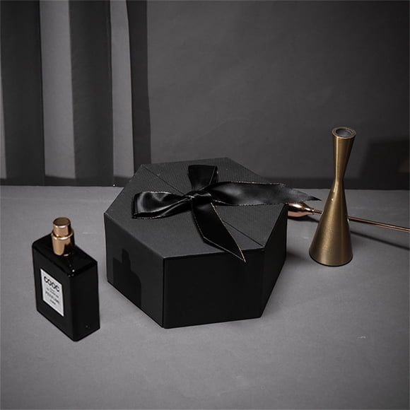 Amzcrzy Storage and Organization Hexagonal Paper Hexagonal Gift Box Empty Box Gift Packaging Box Birthday Gift Box Men'S Gift Box Girl'S Heart and Hand Gift Lipstick 520 Mother'S Day Home Storage