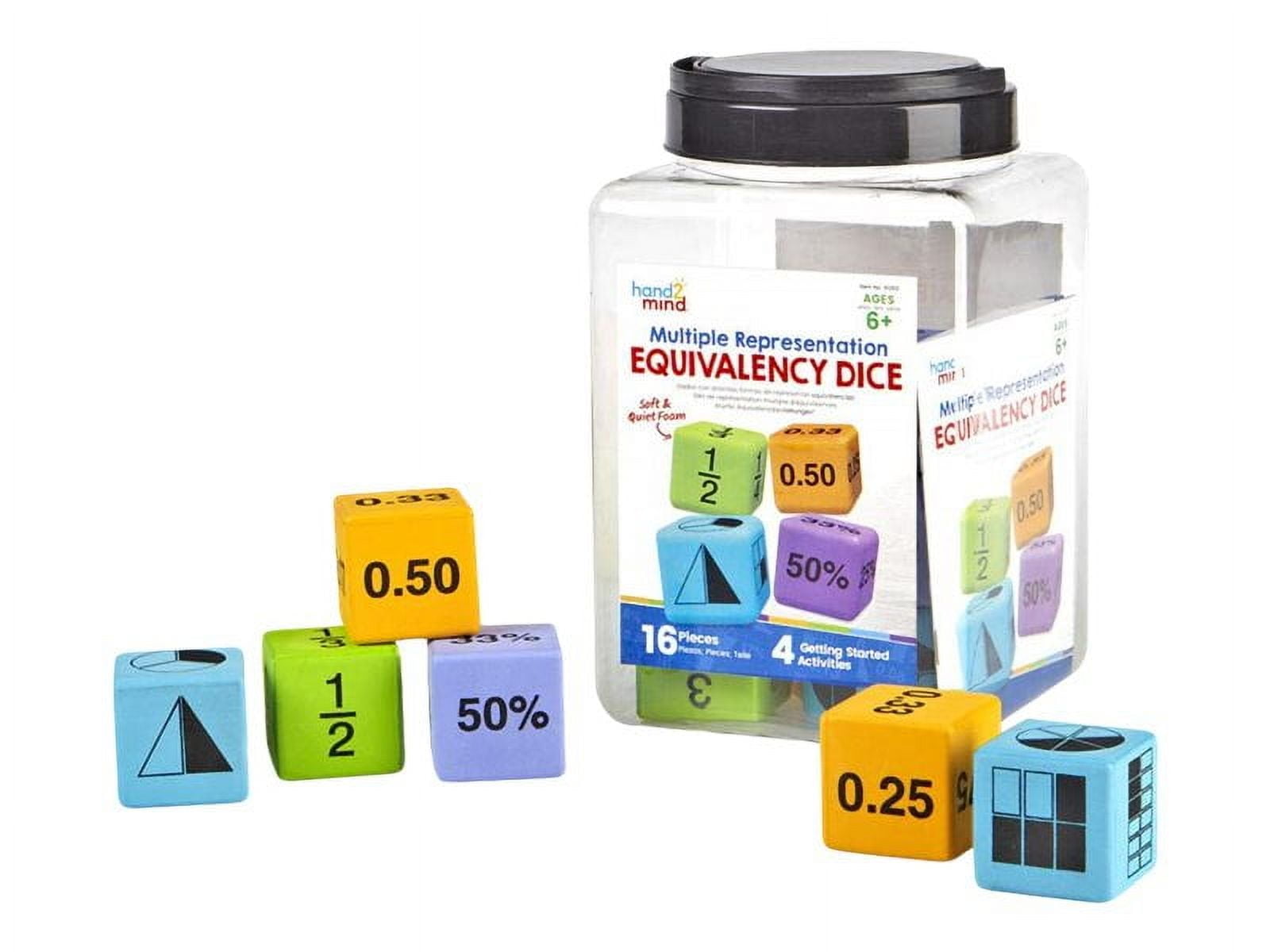 hand2mind Equivalency Dice, Set of 16 Foam Dice For Classroom, 4th Grade Math Manipulatives, Subitizing Math Games, Math Dice, Teacher Manipulatives, Large Foam Dice, Math Games For 4th Grade, Ages 9+