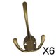 thumbnail image 1 of 6x Ganchos de Pared Elegantes para Organizar Ropa en Dormitorio - Organizador de Suspensión con Estilo para Prendas, 1 of 10