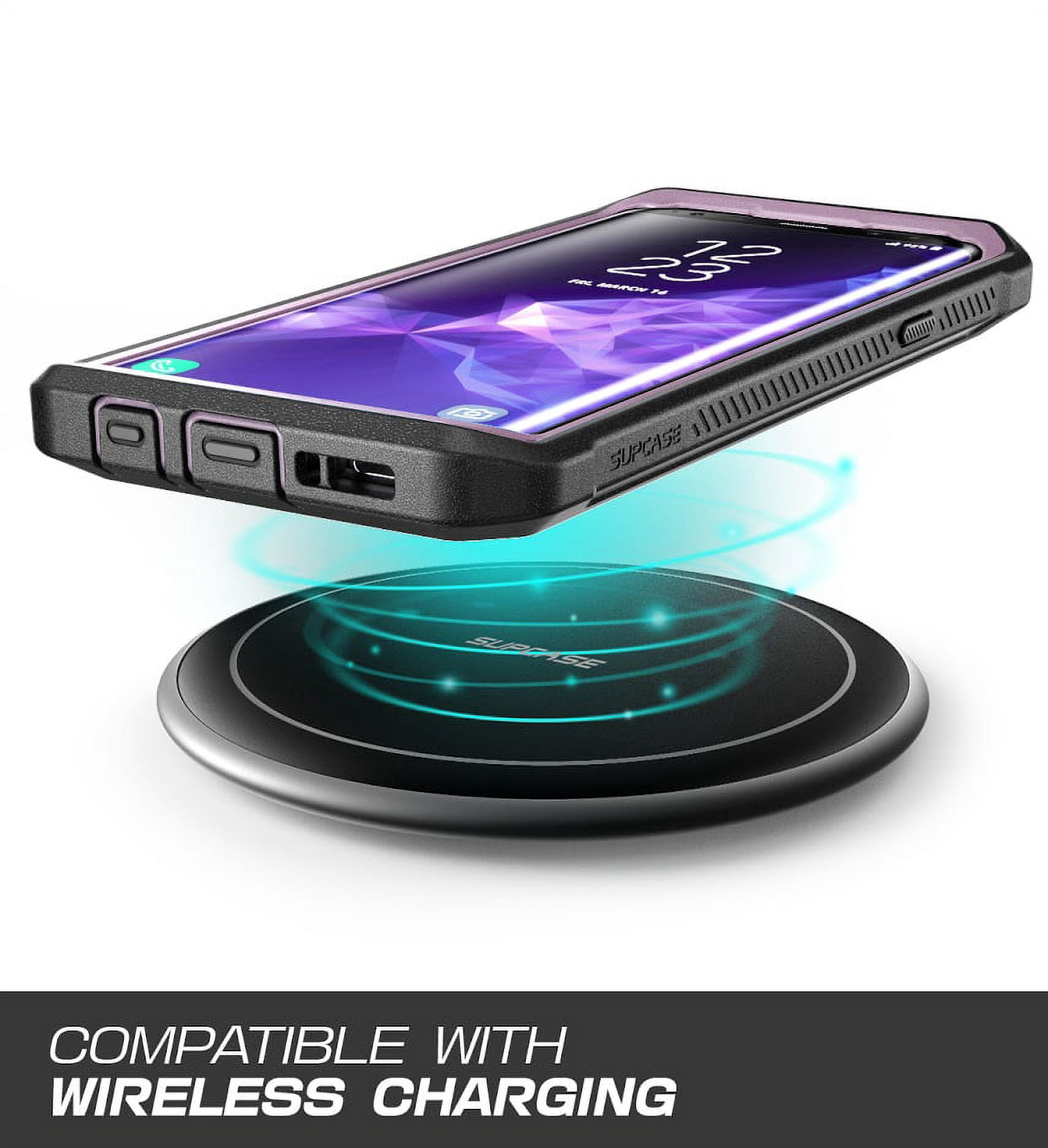 SUPCASE Unicorn Beetle Pro Series Case Designed for Galaxy S9, with Built-in Screen Protector Full-Body Rugged Holster Case for Galaxy S9 (2018 Release) (Violte)