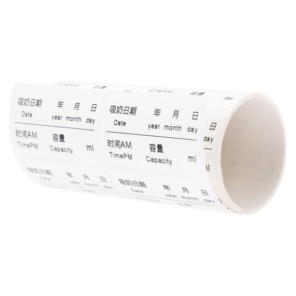 FOLOYORI Milk Removable Labels PVC 100Pcs 2x1in