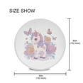 thumbnail image 4 of 60 Inch Round Tablecloth with White Lace Trim Fall Table Cover for Elegant Dining Decor Pastel Colors Unicorn, 4 of 8