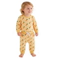thumbnail image 1 of Toddler Girls Easter Pajamas Crewneck Long Sleeve Top Pants Easter Bunny Girls Clothes Size 2-3 Years, 1 of 2