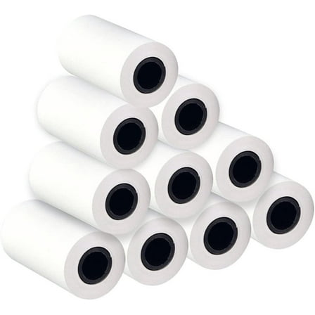 Thermal Paper Rolls 10 Rolls 2 1/4"X50' Thermal Cash Register Receipt Paper POS Receipt Paper Roll