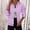 Violet, variant on Morttic Women's Elegant Cable Zipper Front Long Sleeve Stand Collar Solid Color Spring & Fall Jacket for Casual & Formal Outfits White,S